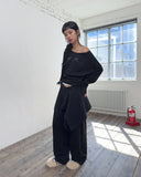 ONE-SHOULDER LONG SLEEVE T-SHIRT