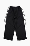 Petite flower string wide pants