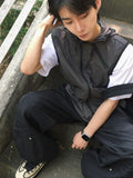 Mate diagonal hood vest