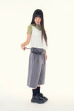 Pure shirring sleeveless blouse