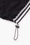 Frill lace track pants
