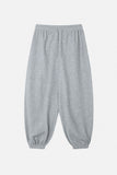Fleece banding jogger pants