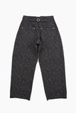 Ghibli pattern cotton wide pants