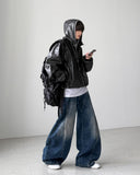 Symposium Hood Leather Jacket