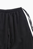 Petite flower string wide pants