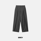 V Pintuck Wide Trousers