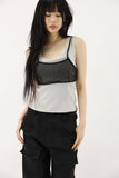 Needs Layered Mesh Bra Top