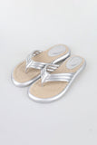 Rattan fluffy flip-flops