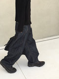 Verity Two-Tuck Curved Denim Pants