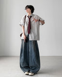 Apple Stripe Roll-up Shirt