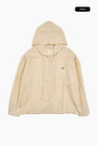Maron check shirt hoodie