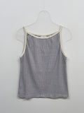 Dog Stripe Boat Neck Sleeveless