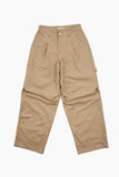 Space pier wide cotton pants