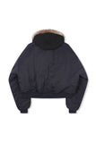 Flight padding fur hood jumper
