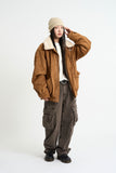 Suede fur lining mustang jacket