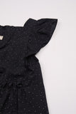 Lilathe dot frill blouse
