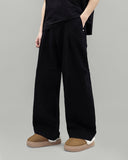 Aura one-tuck wide pants