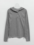 Warmer Stripe Hood Neck T-Shirt