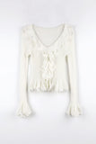 Barbie Ruffle Knit Cardigan
