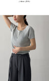 Soy Linen Raglan Short Sleeve Knit