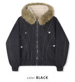 Laurent Raccoon Bomber Padding