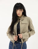 How Vintage Crop Cotton Jacket