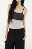 Needs Layered Mesh Bra Top