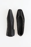 Eyelet Square Flat Shoes