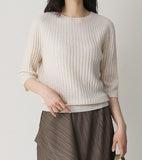 [Premium] Whole Garment Moare Rib Knit