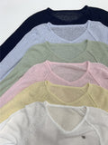 Mu Symbol Raglan V-neck Cardigan