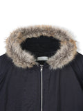 Flight padding fur hood jumper