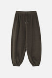 Fleece banding jogger pants