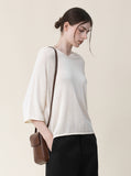 [Premium] Whole Garment Brule Hood Short Sleeve Knit