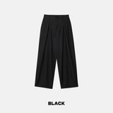 V Pintuck Wide Trousers