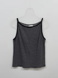 Dog Stripe Boat Neck Sleeveless