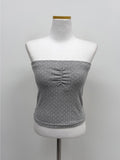 Shirring dot tube top