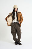 Suede fur lining mustang jacket