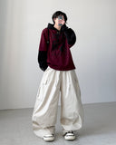 Kanami Color Matching Layered Hoodie