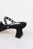 Eyelet Square Mule
