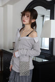Oat Slim Deep U-Neck Knit