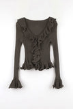 Barbie Ruffle Knit Cardigan