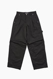 Space pier wide cotton pants