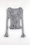 Barbie Ruffle Knit Cardigan