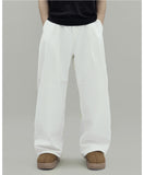 Aura one-tuck wide pants