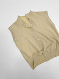 Maple Button Sleeveless Knit