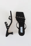 Eyelet Square Mule