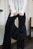 Sco Suede Studded Shoulder Bag