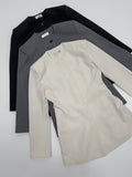 Pin tuck round half jacket