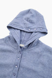 Button hood cardigan