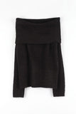 Hitch Boucle Off-Shoulder Knit